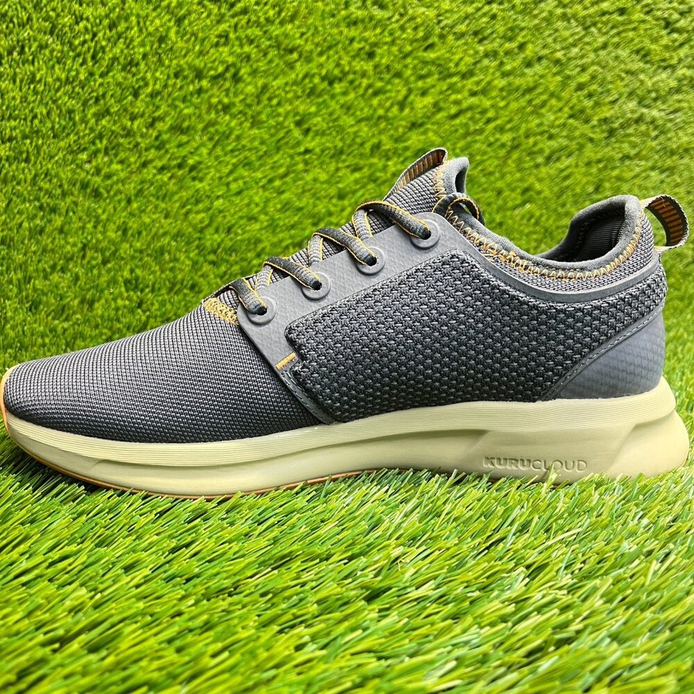 KURU Women's Gray Athletic Sneakers with Cream Sole - Picture 2 of 10